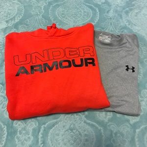 Under Armour hoodie and shirt